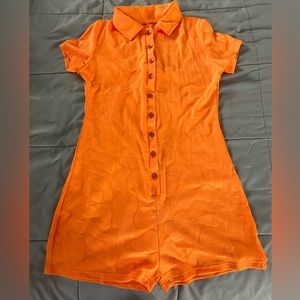 Orange Amazon Romper